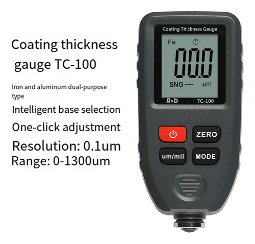 Tc100 Coating Thickness Gauge 0.1um/0-1300 C