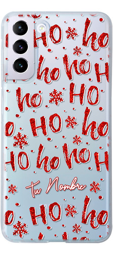 Funda Para Galaxy  Navidad Santa Claus Ho Ho Ho Con Nombre