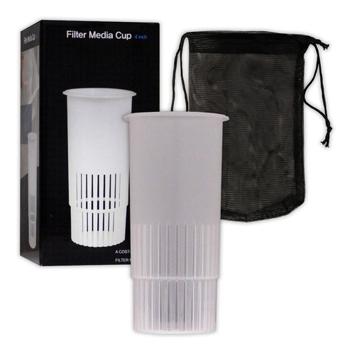 Filter Media Cup Taza Envase Para Material Filtrante Acuario