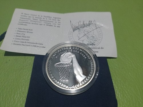 Moneda Plata Proof, 7° Serie Iberoamericana, Deportes Olimpi