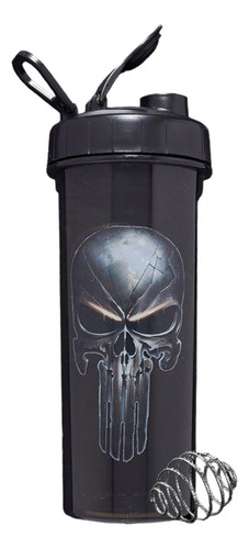 Shaker Vaso Mezclador 750ml Punisher Shark Design Bpa Free