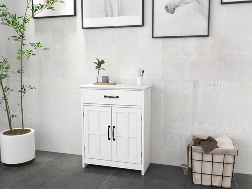 Buro Multiuso Con 1 Cajon De Almacenamiento 2 Puertas