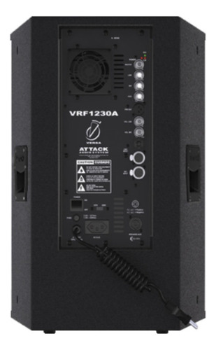 Caixa Amplificada Attack Vrf-1230a Igreja Shows Eventos Cor Preto