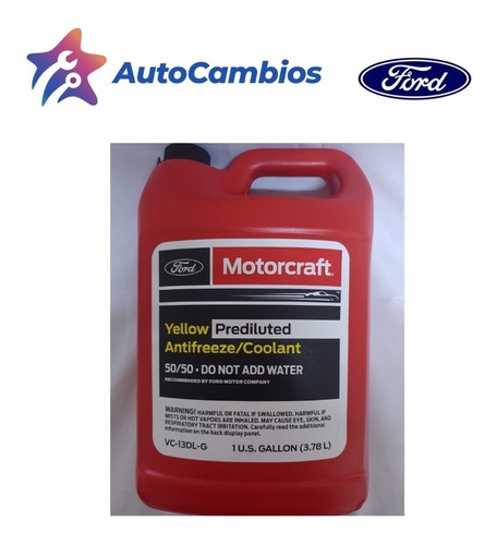 Refrigerante Motorcraft  Prediluted 1 Galon