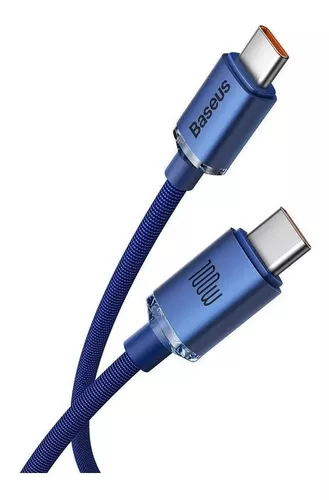 1Hora Cable USB C Carga Rapida 60W, Cable Tipo C a Tipo C 1M Cargador USB  Tipo C 20V 3A Nylon Trenzado Compatible con Samsung Galaxy MacBook iPad