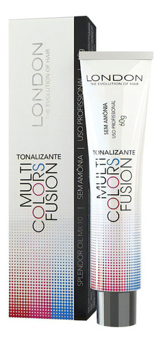  Tonalizante Multi Colors Fusion London Cosmeticos 60g Tom 77.71