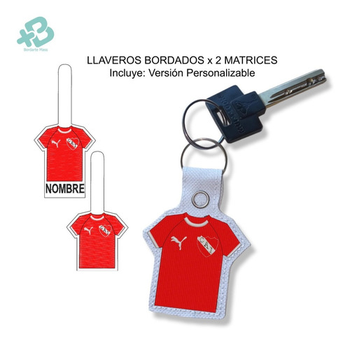 Matriz Diseño Bordado Cai Independiente Llavero Camiseta