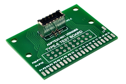 -e Test Pcb Placa Universal Con Puerto Usb 3.1 -e 43x33