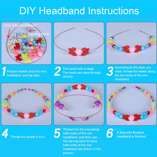 Kit Para Hacer Cuentas Con Diseño De Flores, Con Forma De Pe
