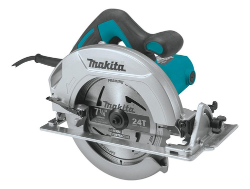 Serra circular elétrica Makita HS7600 185mm 1200W azul-turquesa 50Hz/60Hz 220V