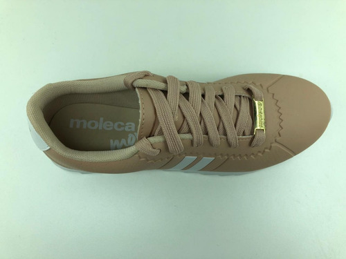 Tênis Feminino Moleca Tratorado 5632.100 Nude Liquida