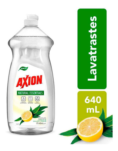 Lavatrastes Líquido Axion Natural Essentials Eucalipto y Cítricos 640ml