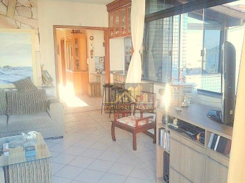 Imagem 3 de 18 de Cobertura Com 3 Dormitórios E Linda Vista Do Mar À Venda, 172 M² Por R$ 1.100.000 - Canasvieiras - Florianópolis/sc - Co0006