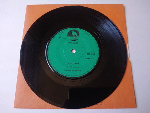 Vinilo Single 7  Curacas: La Cuyaca / Valse Sello Dicap 1972