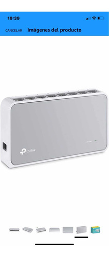 Imagen 2 de 7 de Switch De Tp Link De Cinco Y Ocho Puertos Automático Usado