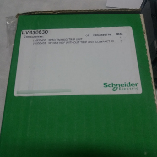 Disjuntor 3 X 160a 380v 36ka Lv430630 - Nsx 160f Tm 160d