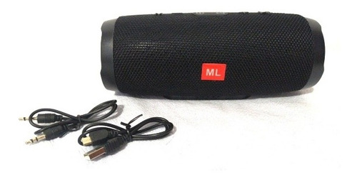 Caixa De Som Ml Portátil Black 10w A Prova D'água