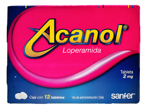 Acanol (loperamida) 2mg. Caja Con 12 Tabletas. Sanfer.