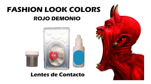 Lentes De Contacto Rojo Demonio