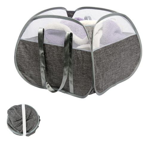 Hedonlee Cesta Plegable Para Ropa Sucia, 90 L, Con Asas Refo