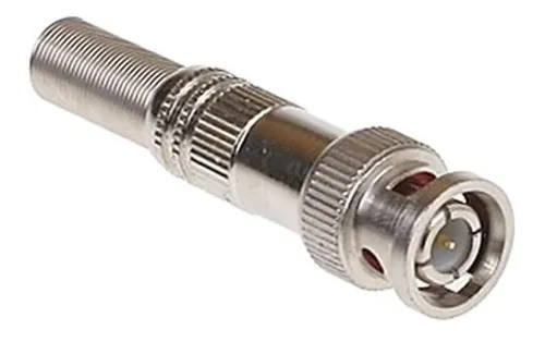 Kit 20 Conectores Bnc Com Mola 4mm E Parafuso Ideal P/ Cftv
