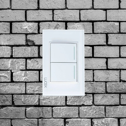 Lucek Pla 2 Int Senc De 1.5 Mod Cristal Blanco Blanco