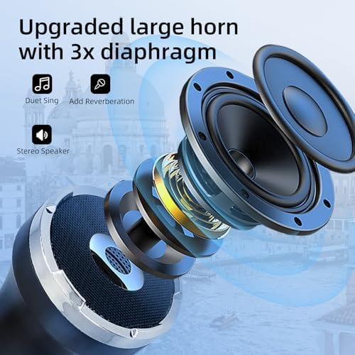 Micrófono Bluetooth Inalámbrico Yf79 Con 20w De Alta Potenci