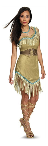 Disfraz De Pocahontas Traje De Lujo Para Mujeres Talla M