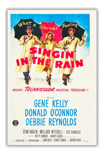 Poster De Película Singin' In The Rain 29.7 X 21 Cm 