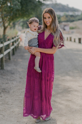 Vestido Ancho Blanco Notia De Maternidad De Elegantes