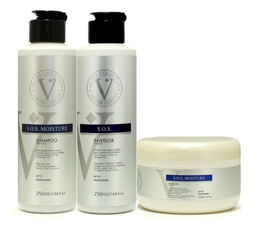 Varcare Kit S.o.s Moisture Shampoo +inversor + Mascara