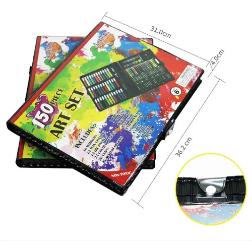 Juego De Arte Para Colorear Kit De Pintura P/ Dibujo 150 Pzs