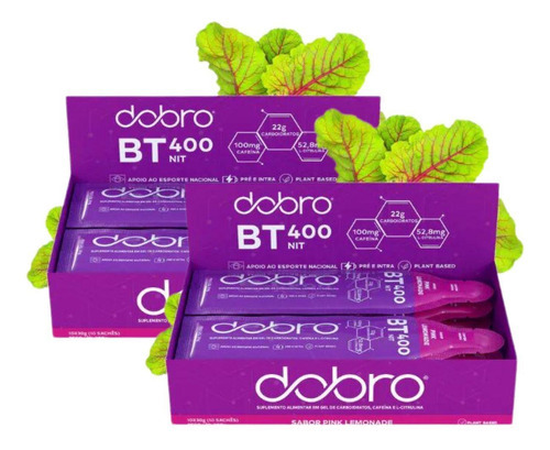 2x Gel Bt Nitrato Com Citrulina Pink Lemonade 10 Un 30g