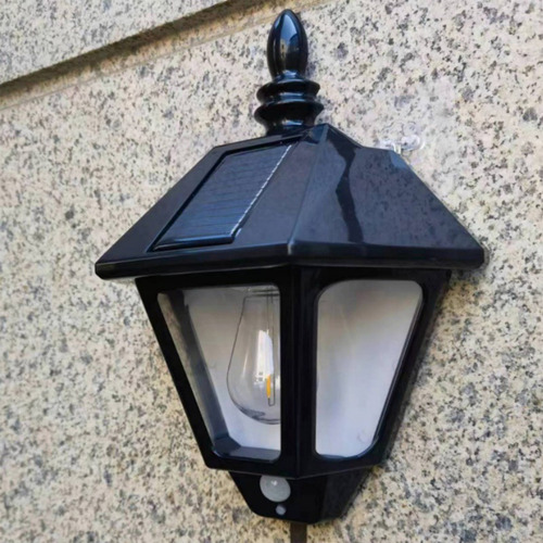 Lámpara Solar De Pared Exterior Con Sensor De Cuerpo Humano,