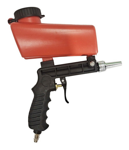 Pistola Arenadora Limpiar Metales Pieza Chicas Tacho Rojo P2