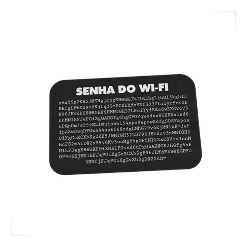 Tapete Decorativo De Porta Senha Do Wi-fi Cor Preto Desenho Do Tecido Wifi