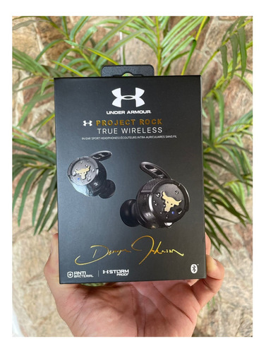 Auriculares in-ear gamer inalámbricos JBL Under Armour UA Project Rock UAFLASHROCK black