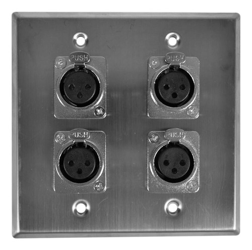 Altavoces Placa De Pared De 2 Módulos 4 Conectores Hem...