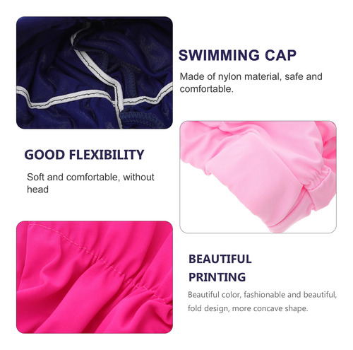 4 Gorros De Natación De Color Liso Para Adultos, Gorros De N