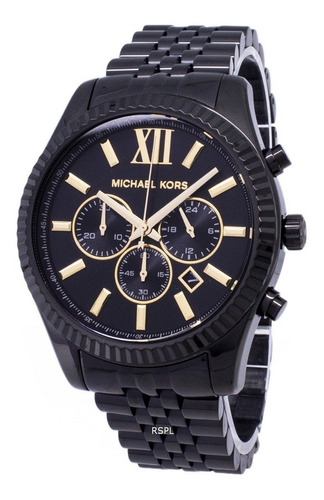 Relógio Michael Kors Mk8603 Lexington Preto Original