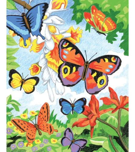 Royal Y Langnickel Color By Number Pencil, Butterflies