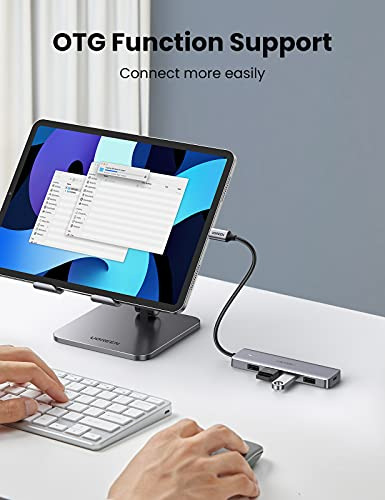 Hub Ugreen Usb C De 4 Puertos, Hub Usb C A Usb Con 4 Usb 3.0