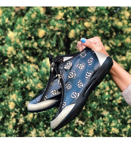 Imagen 2 de 10 de Zapatillas Botita Te Para Tres Diseños Modernos Ecocuero