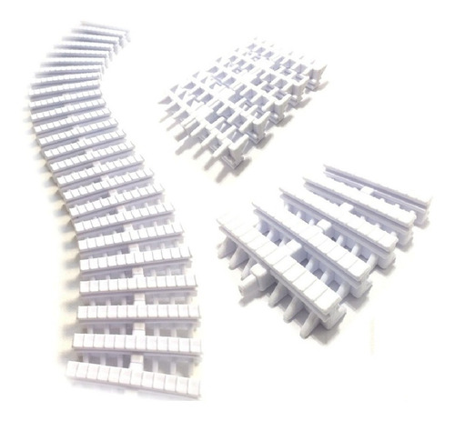 1 Metro Linear De Grelha Plástica Flexível Para Piscinas Dupla Face De 10cm