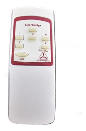 Controle P/ Ventilador De Teto Lunik 3p 