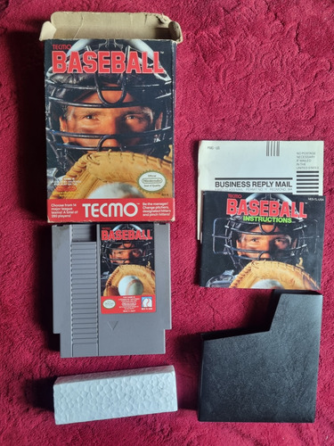 Tecmo Baseball Nintendo System 1989 Nes Completo Y Original