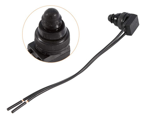 Interruptor De Botón Impermeable De 12 V Con Cable De 10 Cm