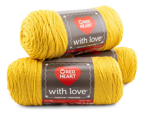 Con Hilo Love, Paquete De 3, Paquete De 3 De Cornsilk