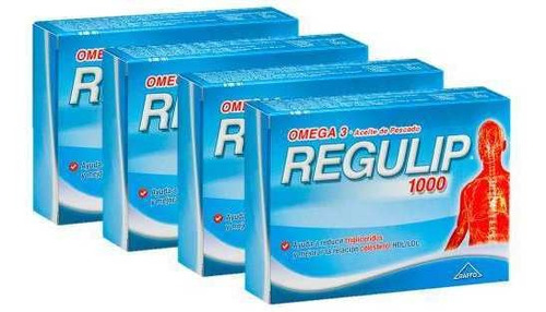 Regulip 1000 Suplemento Dietario Omega 3 Colesterol 4 X 50u