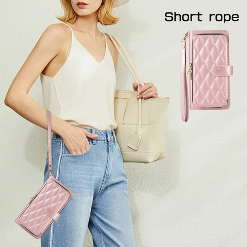 Funda Para Samsung Galaxy A15, A06 Y A16, Tarjetero Con Cremallera, Bolso, Elegante Funda Tipo Cartera